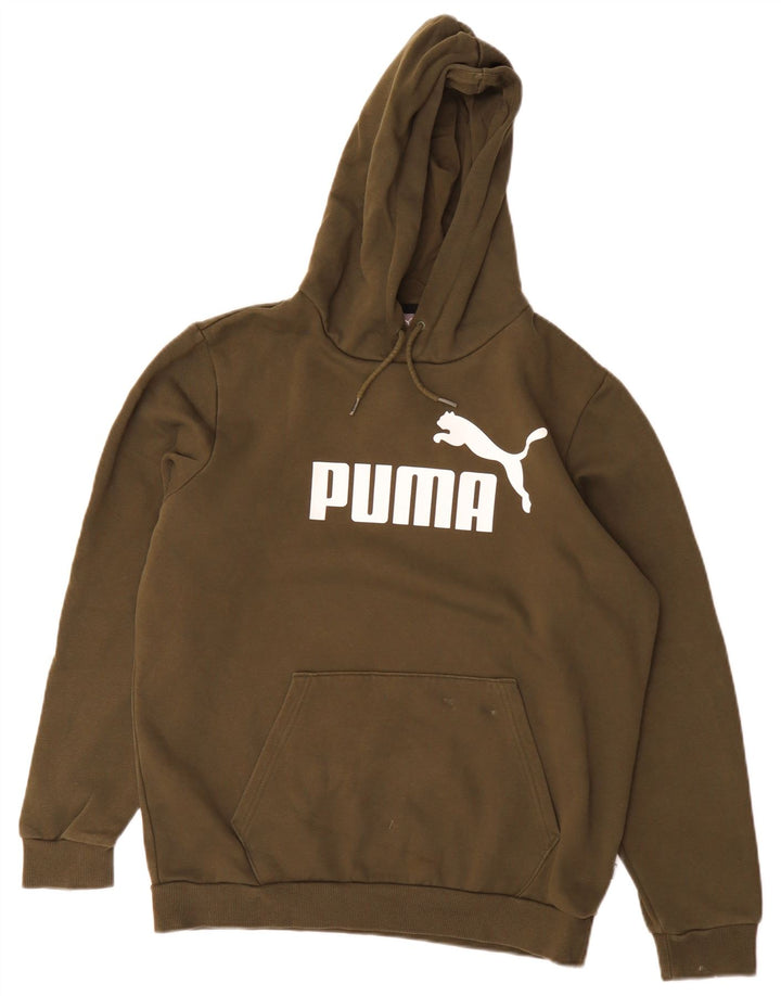 Puma Herre grafisk hættetrøje Jumper Medium Khaki Bomuld