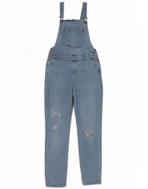 Marks & Spencer Girls Distressed Slim Jeans 13-14 år W26 L25 Blå