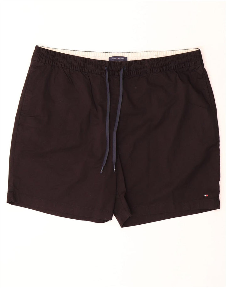 TOMMY HILFIGER Mens Sport Shorts 2XL  Black Cotton
