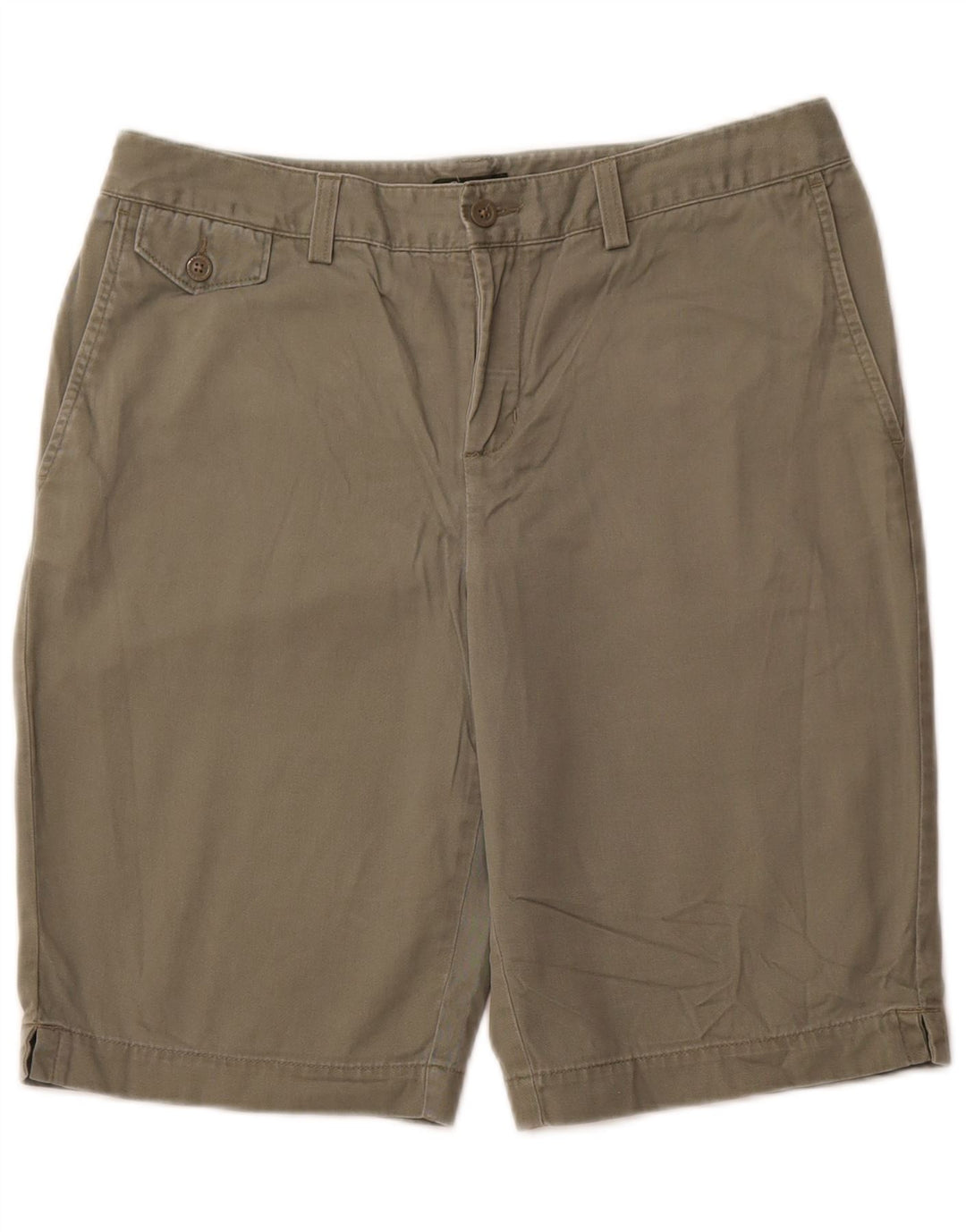 EDDIE BAUER Kvinder Mercer Fit Chino Shorts US 8 Medium W31 Khaki Bomuld