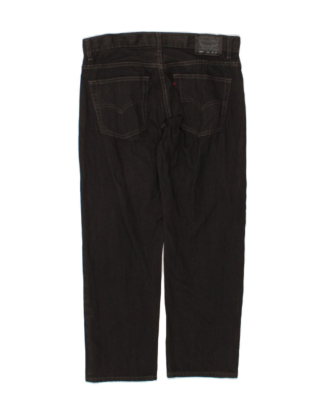 LEVI'S Womens 505 Straight Jeans US 12 Large W32 L27 Black Cotton Vintage Levi's and Second-Hand Levi's from Messina Hembry 