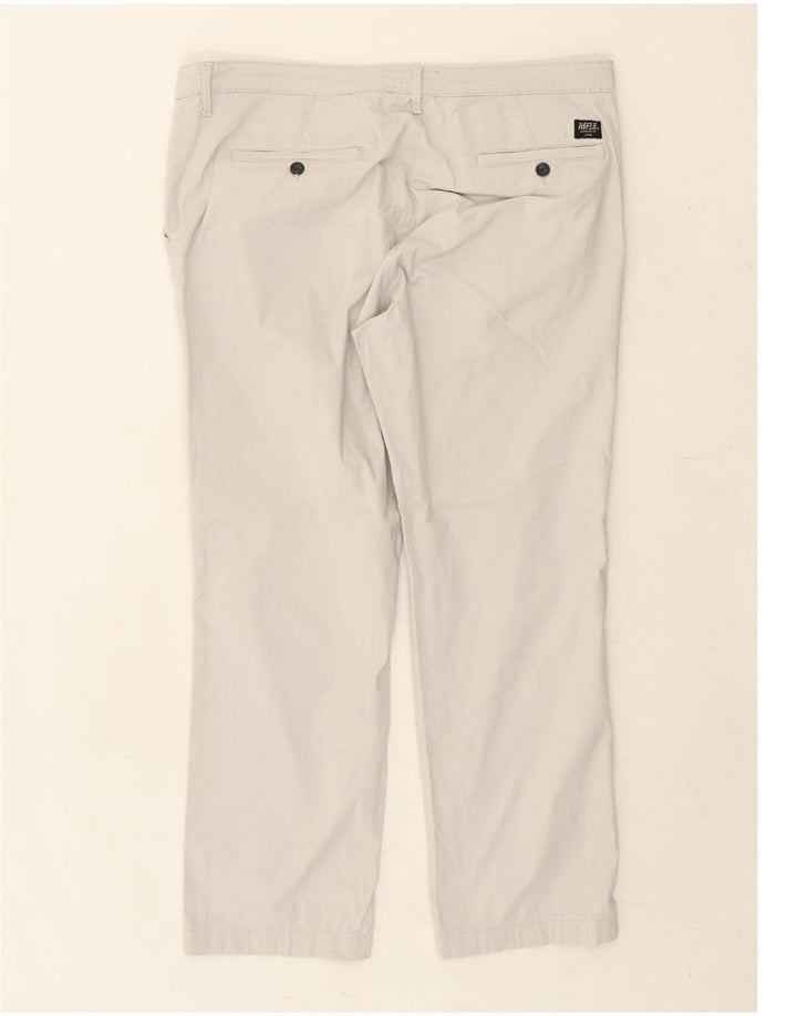 RIFLE Mens Straight Chino Trousers W40 L28 White Vintage Rifle and Second-Hand Rifle from Messina Hembry 
