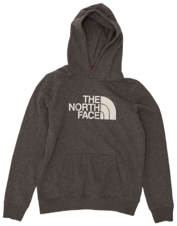 The North Face Boys grafisk hættetrøjetrøje 14-15 år XL Grå bomuld