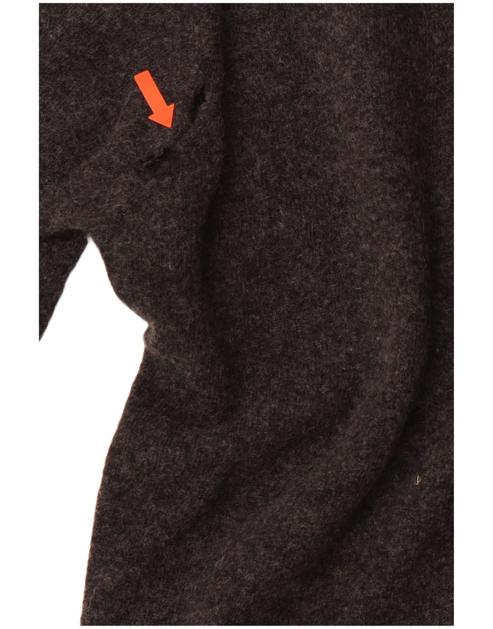 LACOSTE Herre V-hals sweater str. 4 Medium Grå Ny Uld