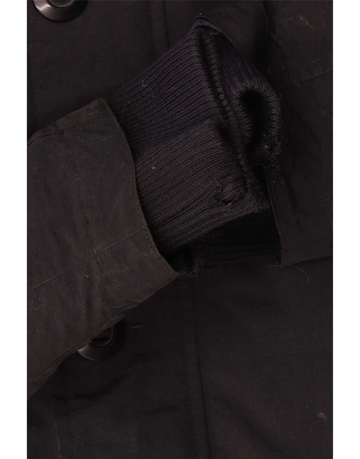 G-Star Herre hættepolstret frakke UK 40 Stor sort nylon