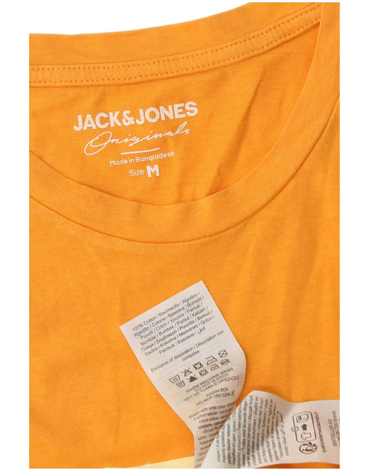 Jack & Jones Herre grafisk T-shirt Top Medium Orange Bomuld