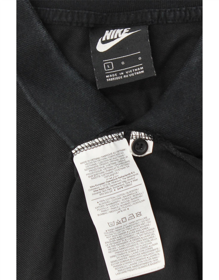 Nike herre poloshirt stor sort bomuld