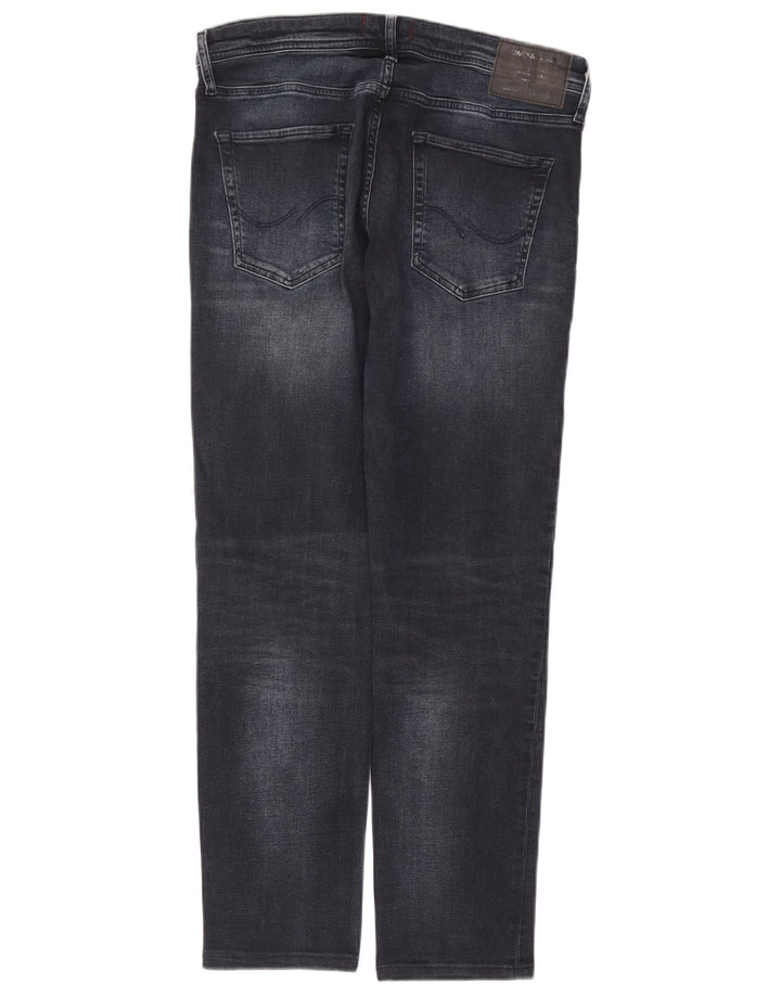 Jack & Jones Herre GLENN Slim Jeans W33 L32 Marineblå Bomuld