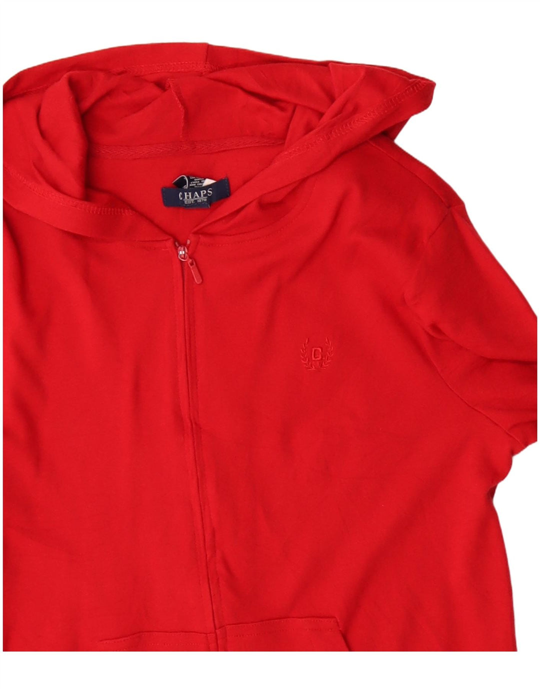 Chaps Dame Hættetrøje Sweater UK 14 Medium Rød Bomuld