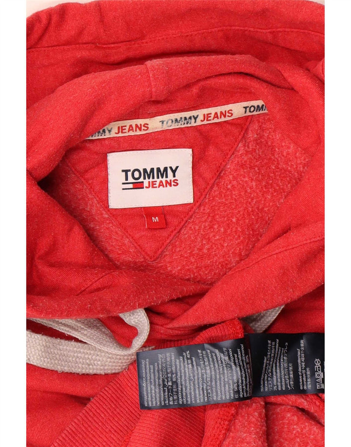 Tommy Hilfiger Herre grafisk hættetrøje Jumper Medium Rød Bomuld