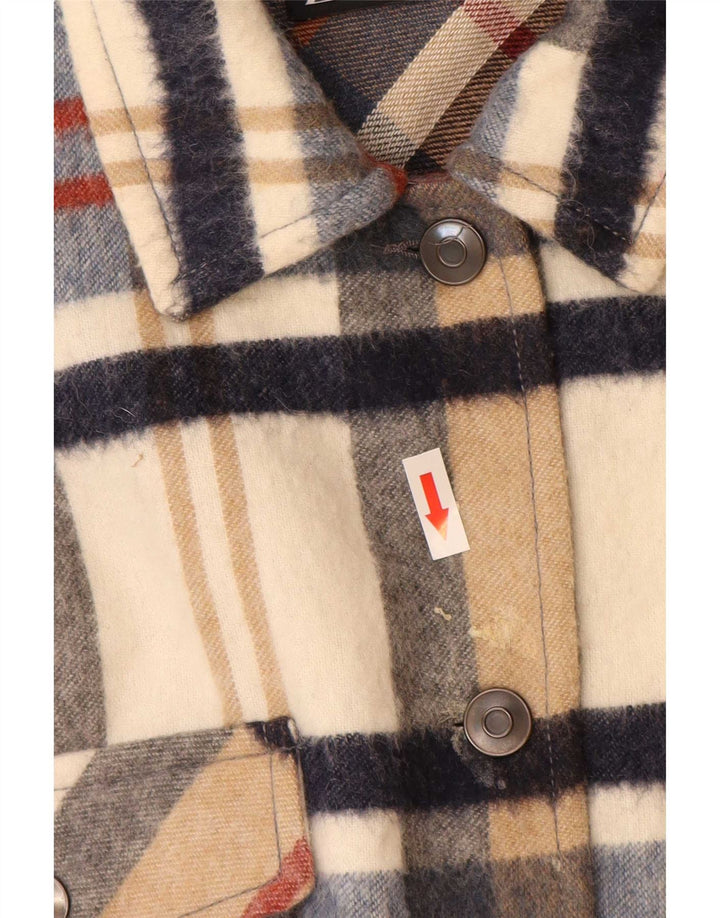 Zara Oversized skovhugger flannelskjorte til kvinder UK 18 XL flerfarvet ternet