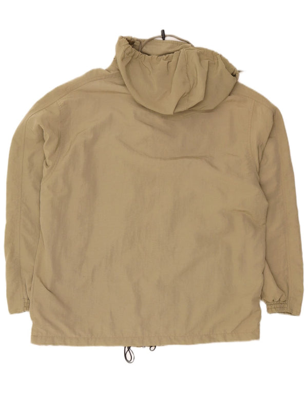 Diadora Herre Loose Fit Regnjakke med hætte UK 36 Small Khaki Sports