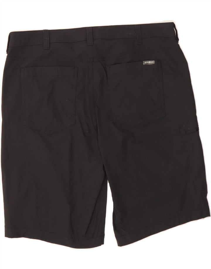 EDDIE BAUER Mens Cargo Shorts W36 Large Black Nylon Vintage Eddie Bauer and Second-Hand Eddie Bauer from Messina Hembry 