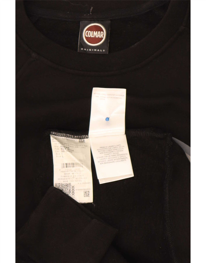 Colmar Herre Grafisk Sweatshirt Jumper Stor Sort Bomuld