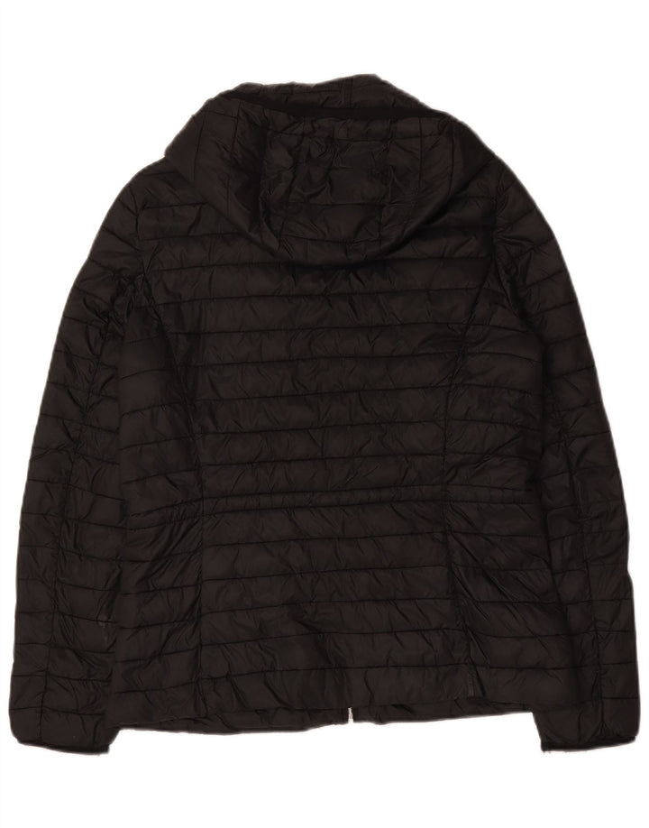 Massimo Dutti Dame Hættejakke UK 14 Medium Sort