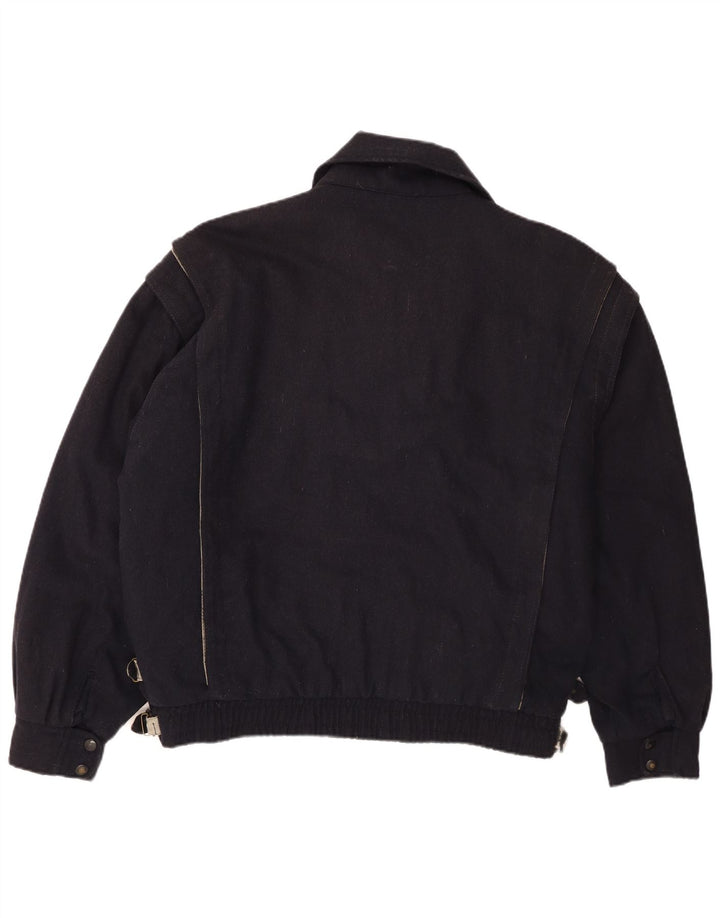 POP 84 Bomberjakke til mænd UK 42 XL Marineblå Uld