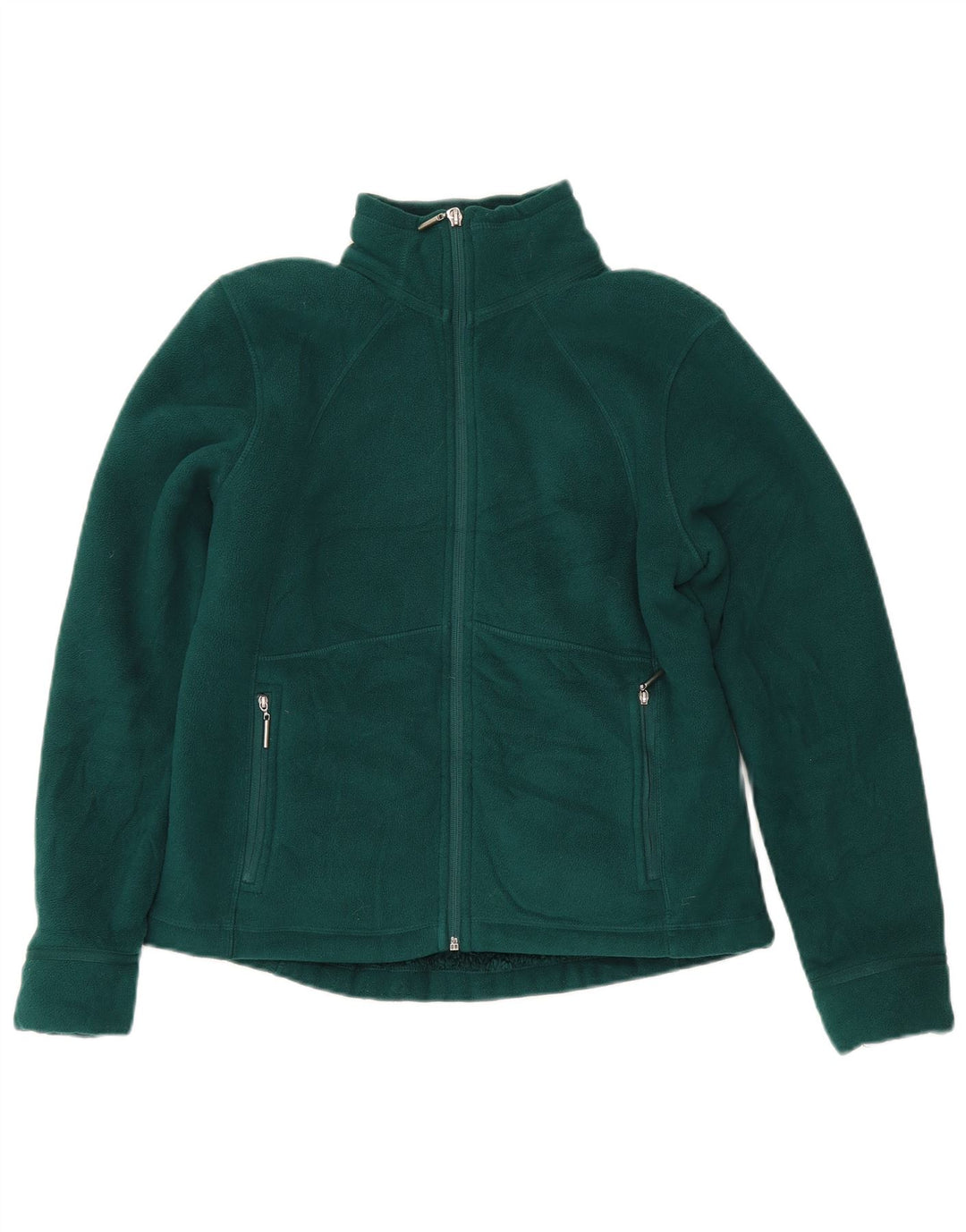 Marks & Spencer Fleecejakke til kvinder UK 12 Medium Green Polyester