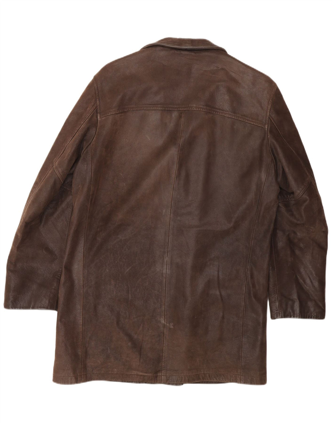 STEWART Herre Læderjakke UK 38 Medium Brun Læder
