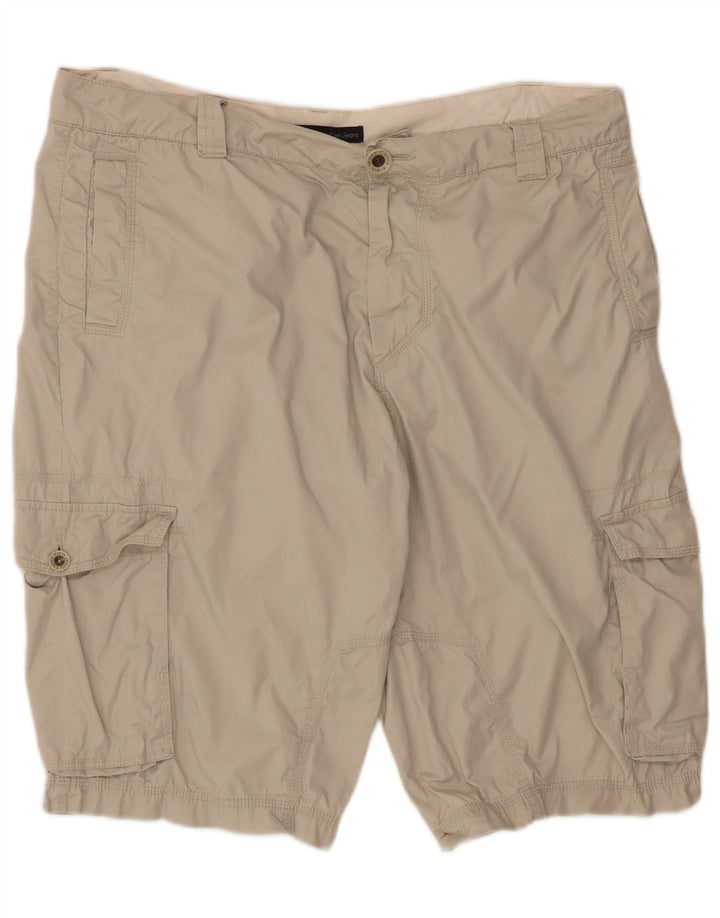 CALVIN KLEIN Mens Cargo Shorts W40 XL Beige Cotton