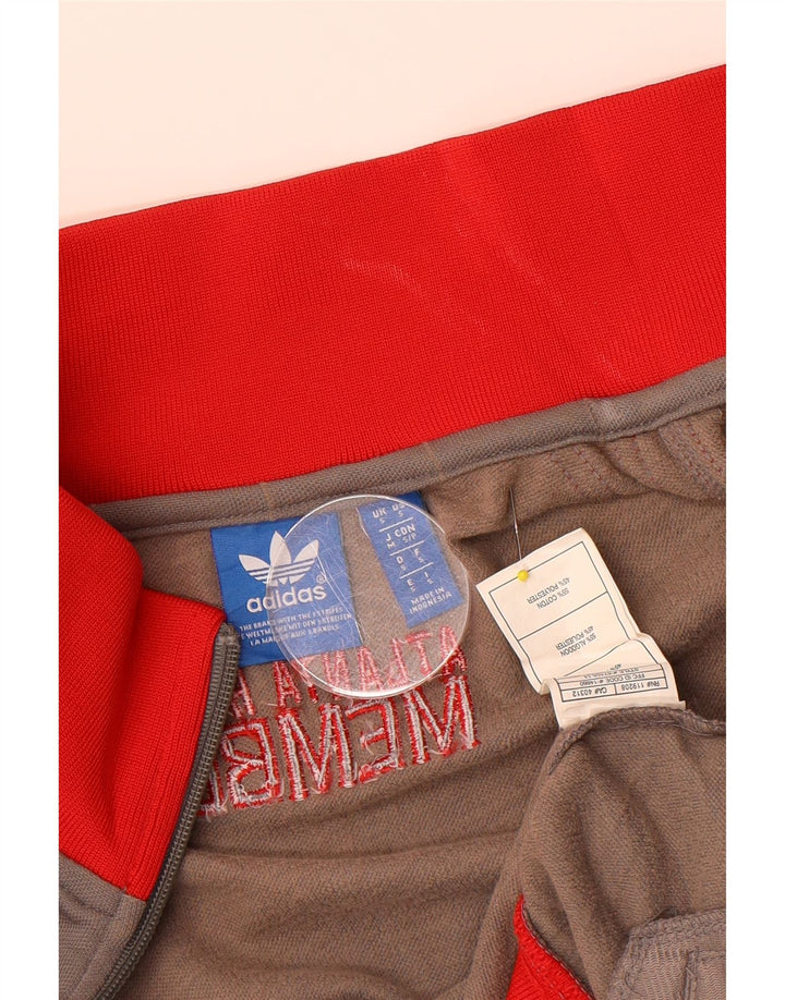 ADIDAS Mens Graphic Tracksuit Top Jacket Small Grey Colourblock Cotton Vintage Adidas and Second-Hand Adidas from Messina Hembry 