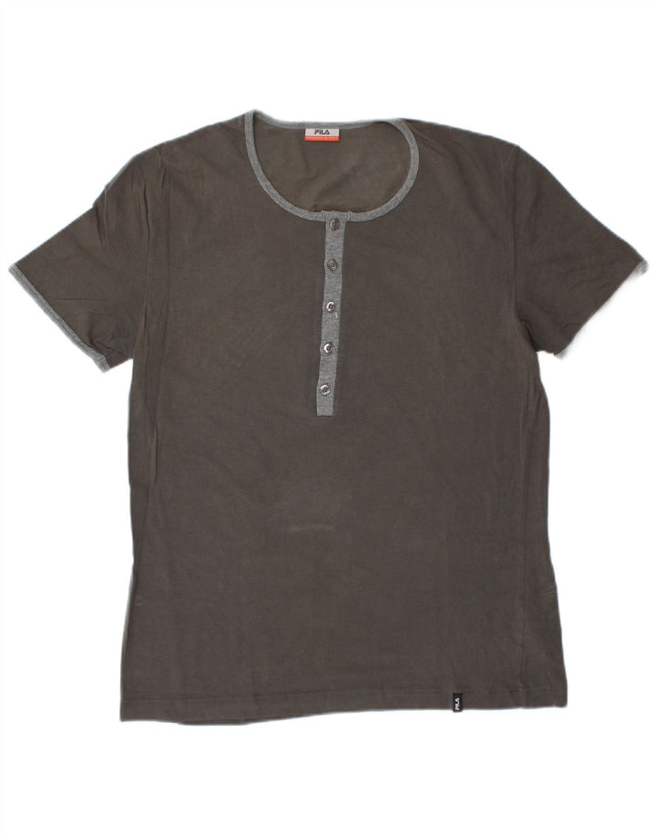 FILA Herre T-Shirt Top XL Grå Bomuld