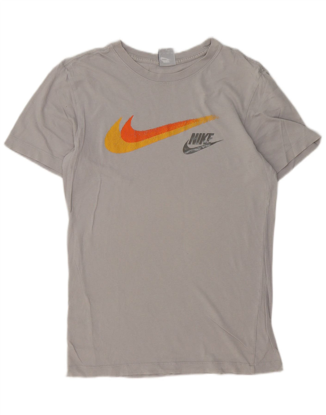 Nike grafisk T-shirt top XS til mænd, grå bomuld