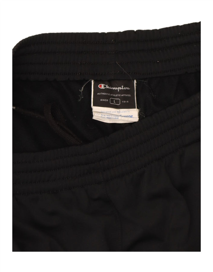 CHAMPION Mens Tracksuit Trousers Large Black Polyester Vintage Champion and Second-Hand Champion from Messina Hembry 