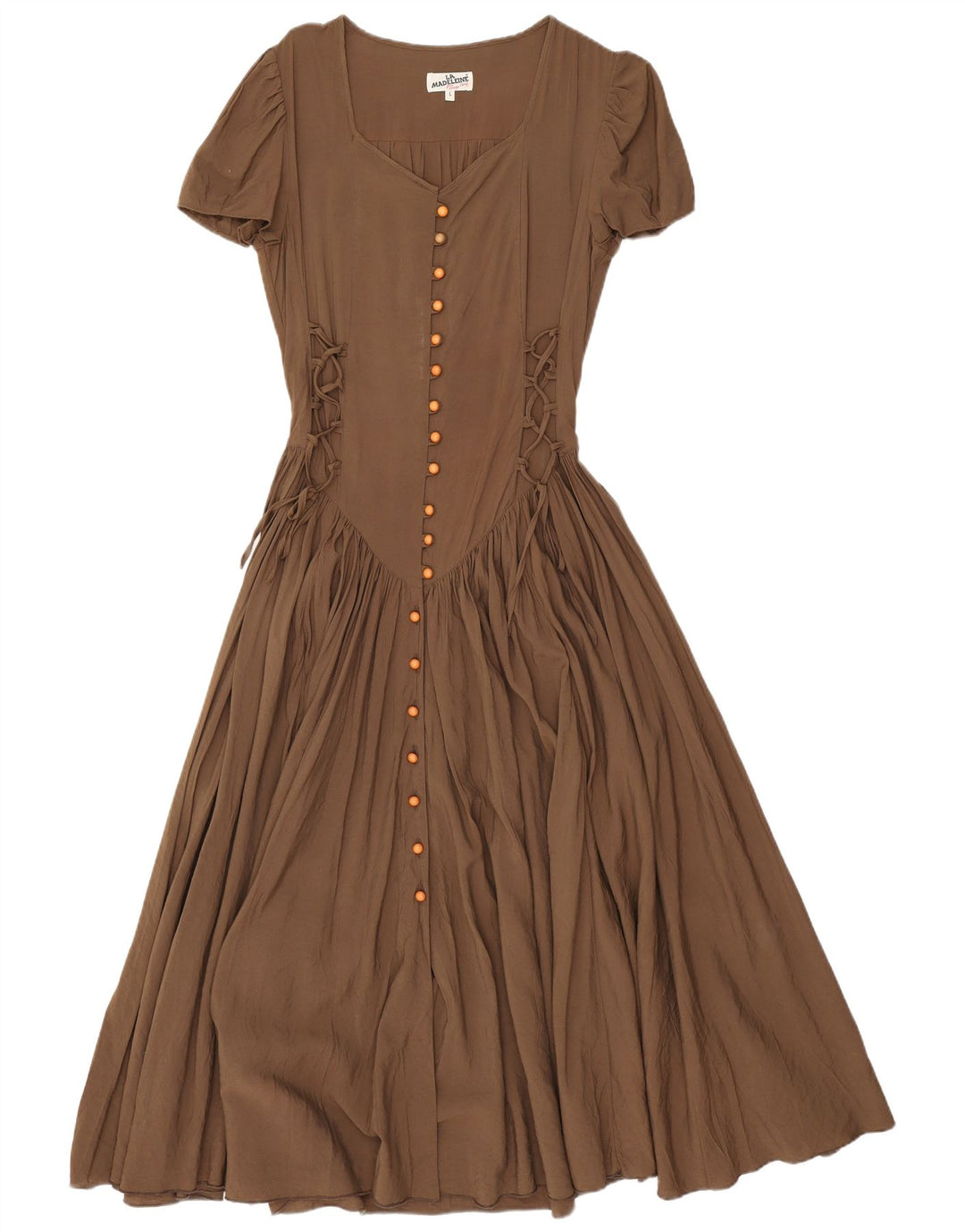 La Madeleine Dame Maxikjole UK 14 Stor Brun