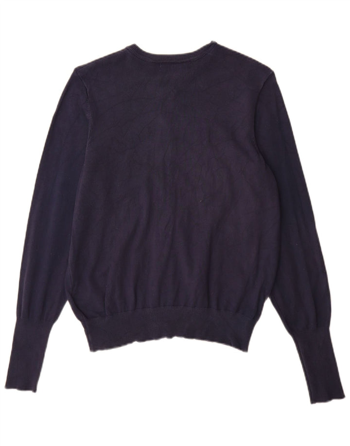 Marks & Spencer Dame Cardigan Sweater UK 14 Medium Navy Blue Viscose
