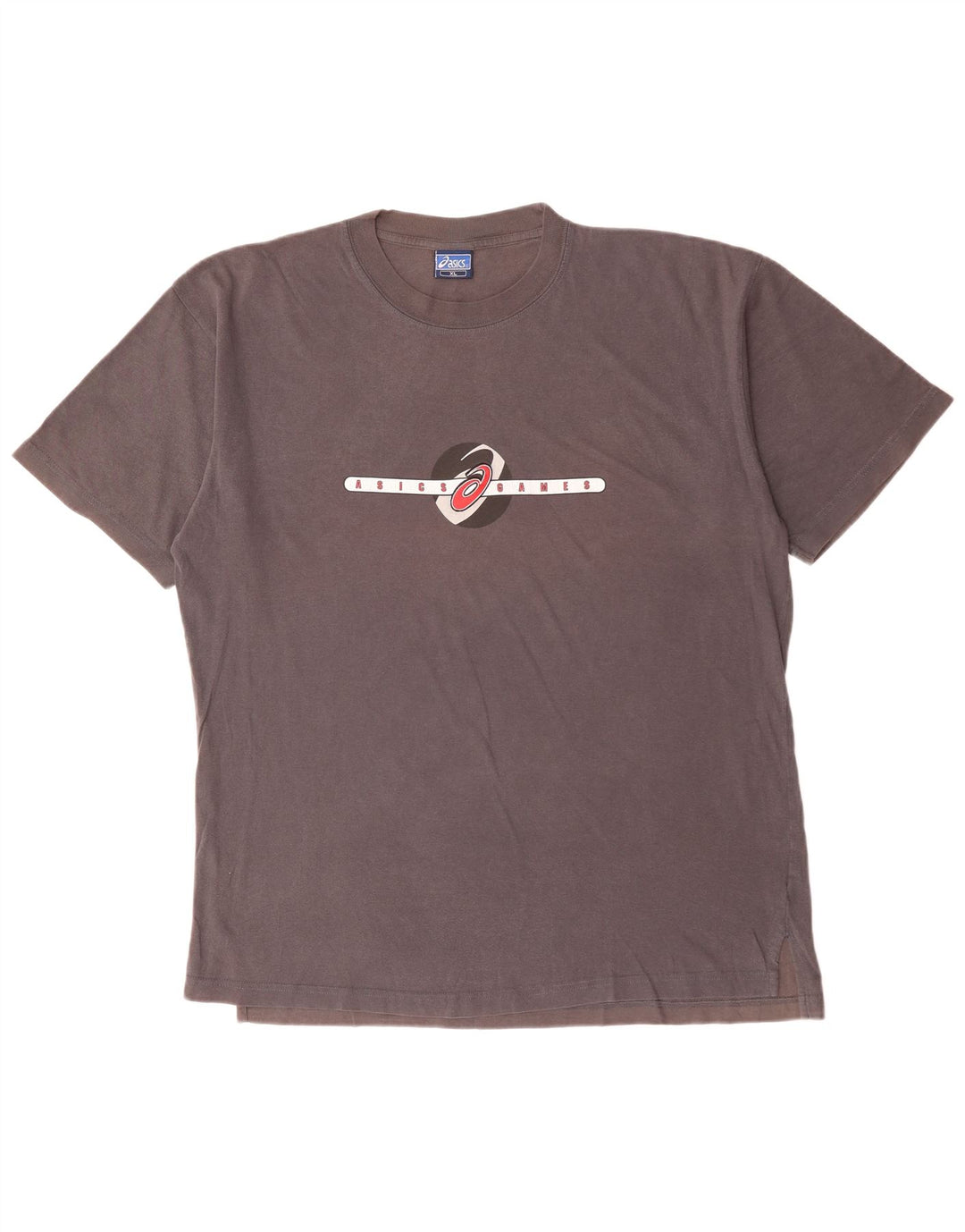 Asics Herre Grafisk T-Shirt Top XL Grå Bomuld