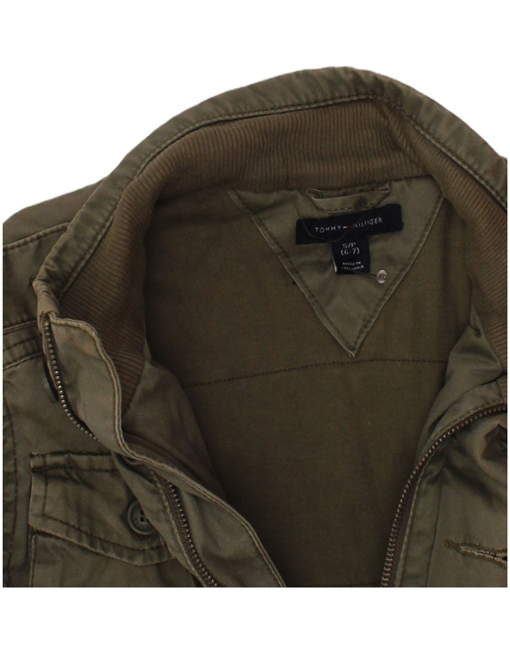 Tommy Hilfiger Militærjakke til drenge 6-7 år Lille Khaki Bomuld
