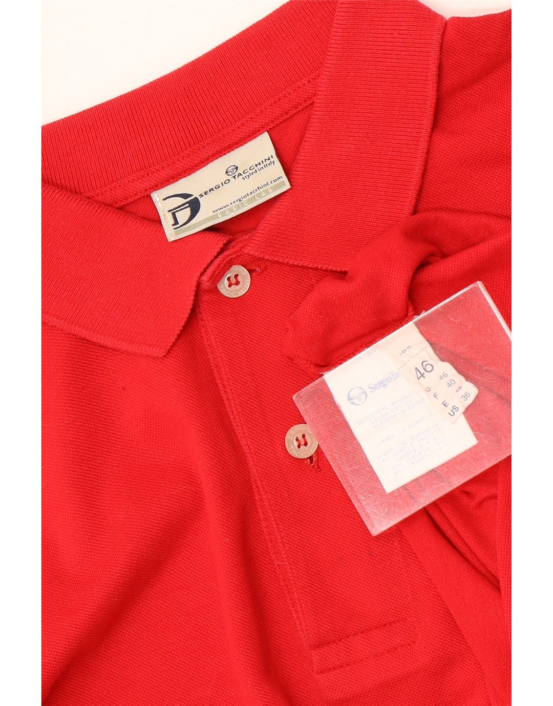 SERGIO TACCHINI Poloshirt til mænd IT 46 Lille rød bomuld