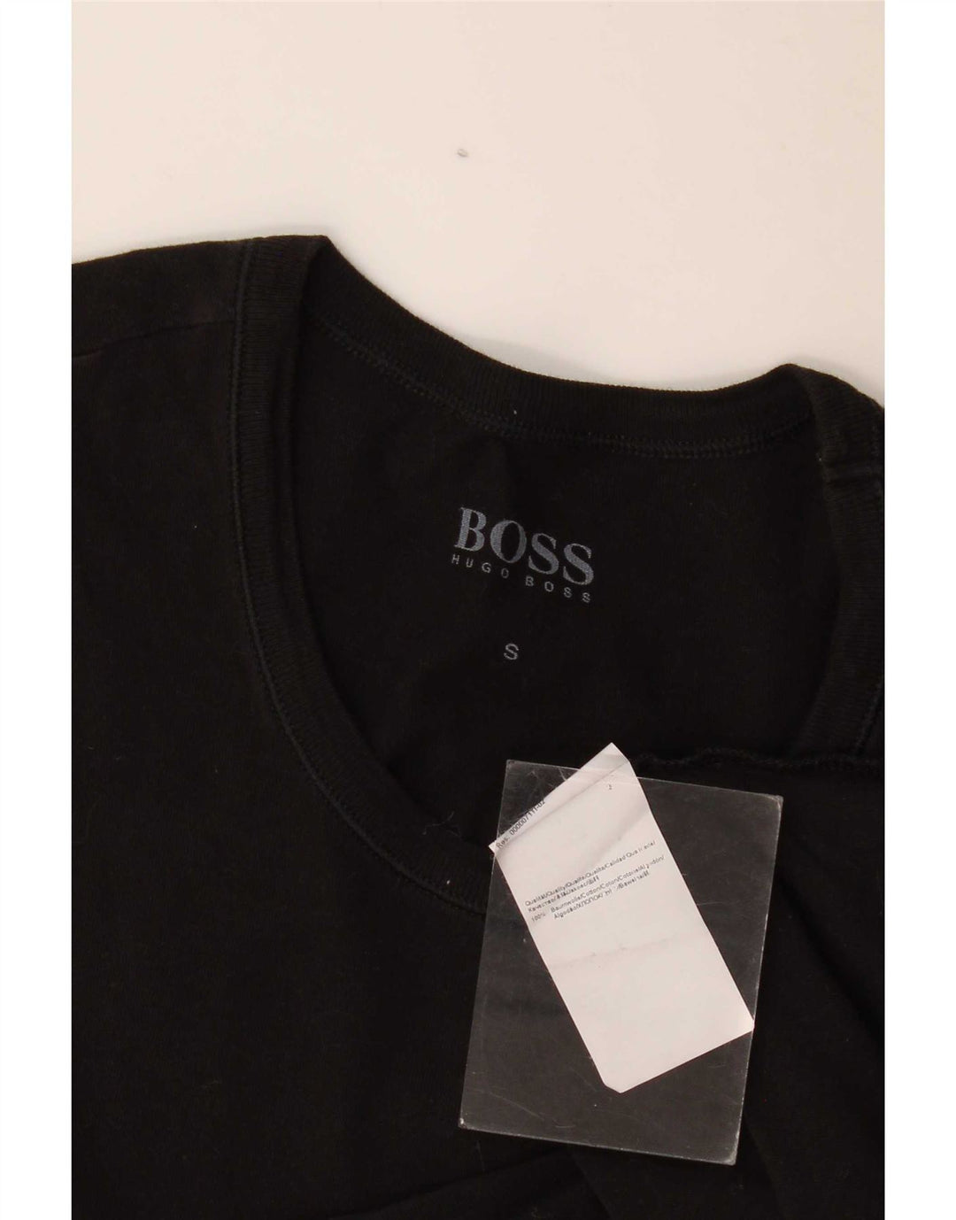 Hugo Boss Herre T-Shirt Top Lille Sort Bomuld