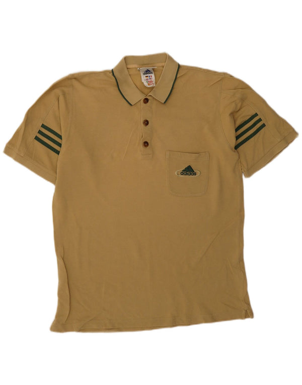 Adidas Polo Shirt til mænd UK 38/40 Medium Khaki Bomuld