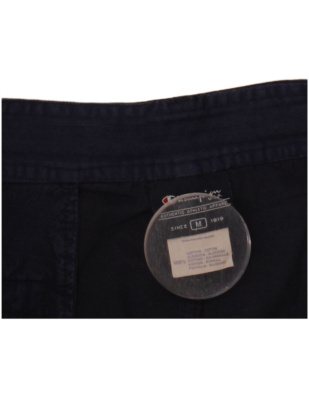Champion Herre Chino Shorts Medium W32 Marineblå Bomuld