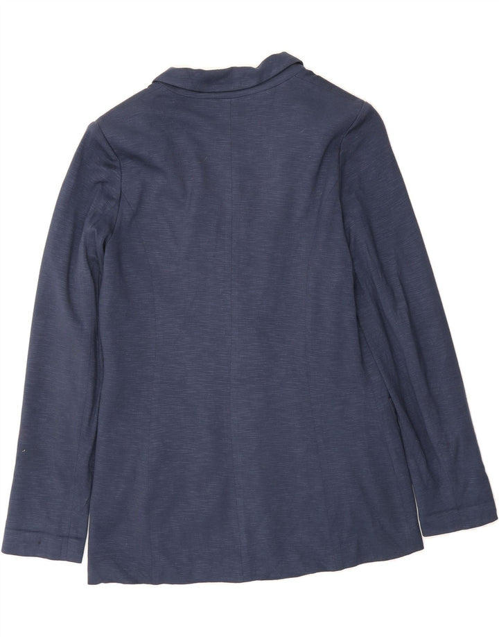 OASIS Womens 1 Button Blazer Jacket UK 10 Small Navy Blue Viscose Vintage Oasis and Second-Hand Oasis from Messina Hembry 
