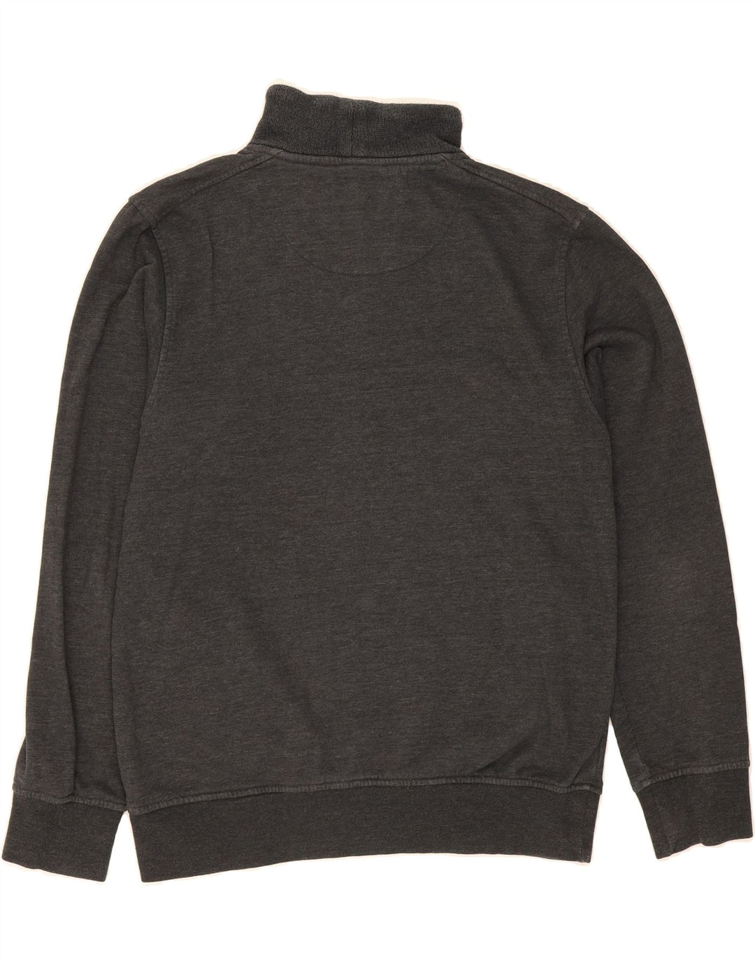 JACK & JONES Mens Button Neck Sweatshirt Jumper Large Grey Polyester Vintage Jack & Jones and Second-Hand Jack & Jones from Messina Hembry 