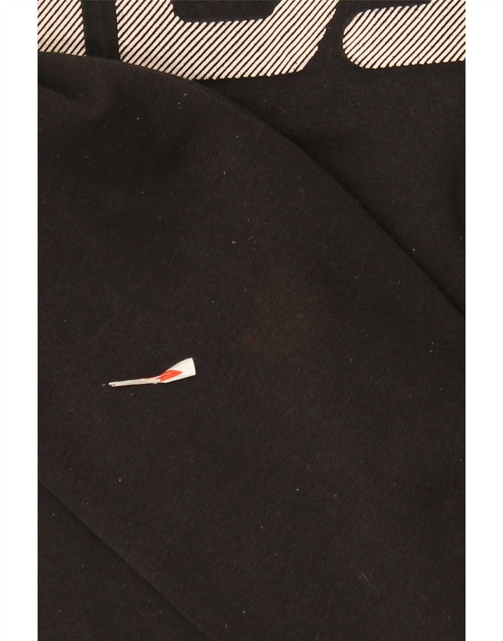 Fila Herre Grafisk Sweatshirt Jumper Medium Sort Bomuld