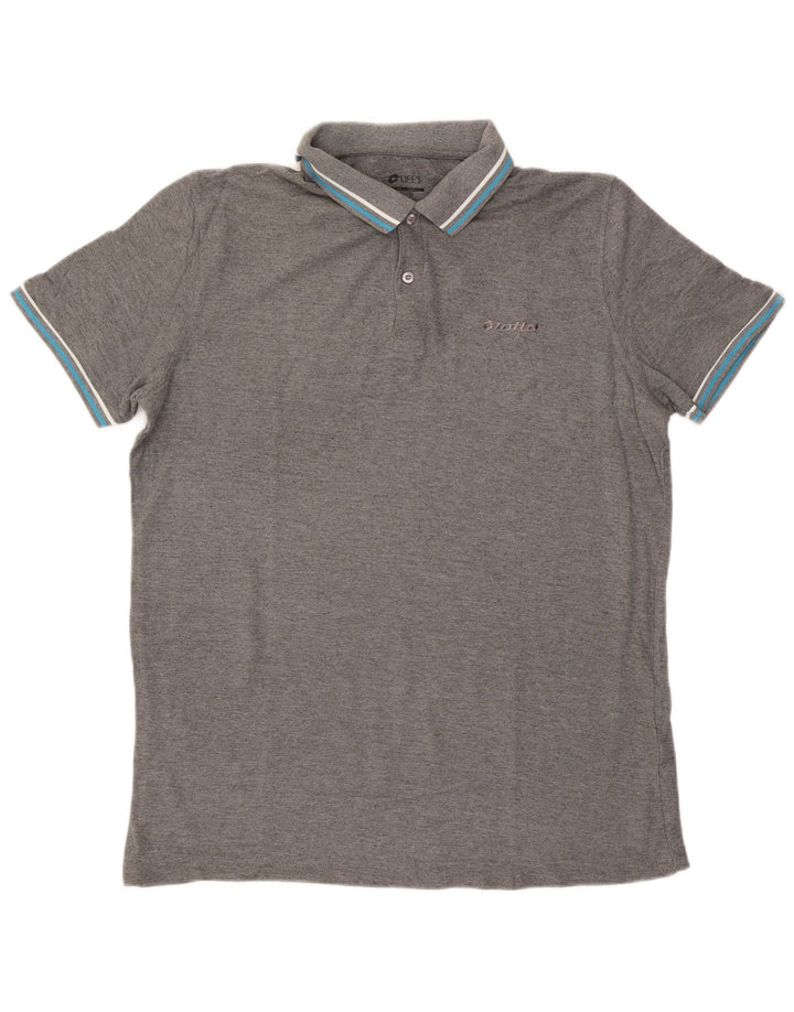 Lotto Herre poloshirt XL Grå Bomuld