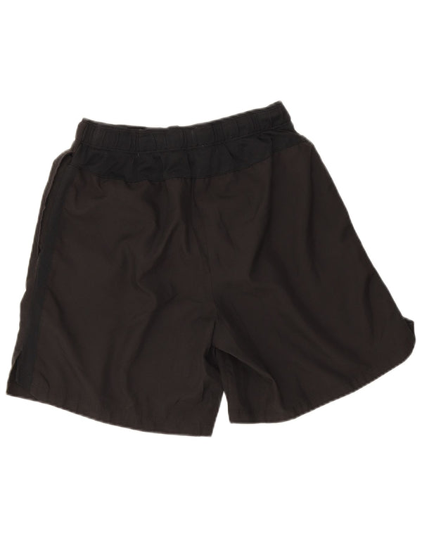 Nike Dame Dri Fit Sports Shorts UK 12 Medium Sort Polyester