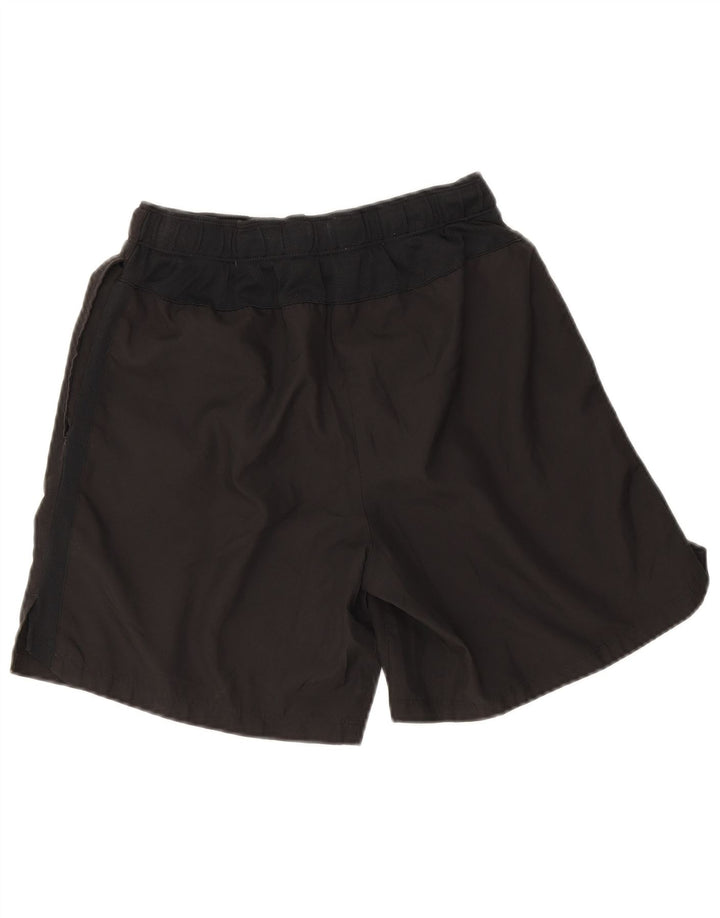 Nike Dame Dri Fit Sports Shorts UK 12 Medium Sort Polyester
