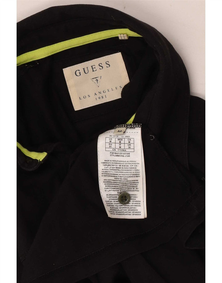Guess Grafisk poloshirt til mænd Medium Sort bomuld