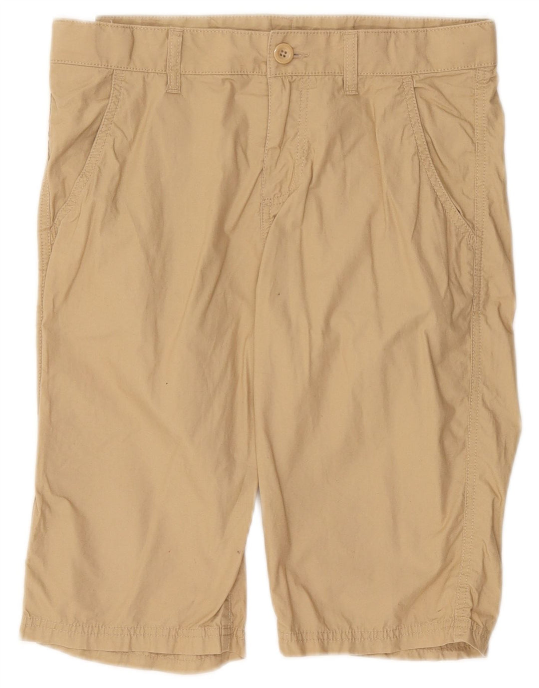 Benetton Boys Bermuda Shorts 13-14 år 3XL W30 Beige Bomuld