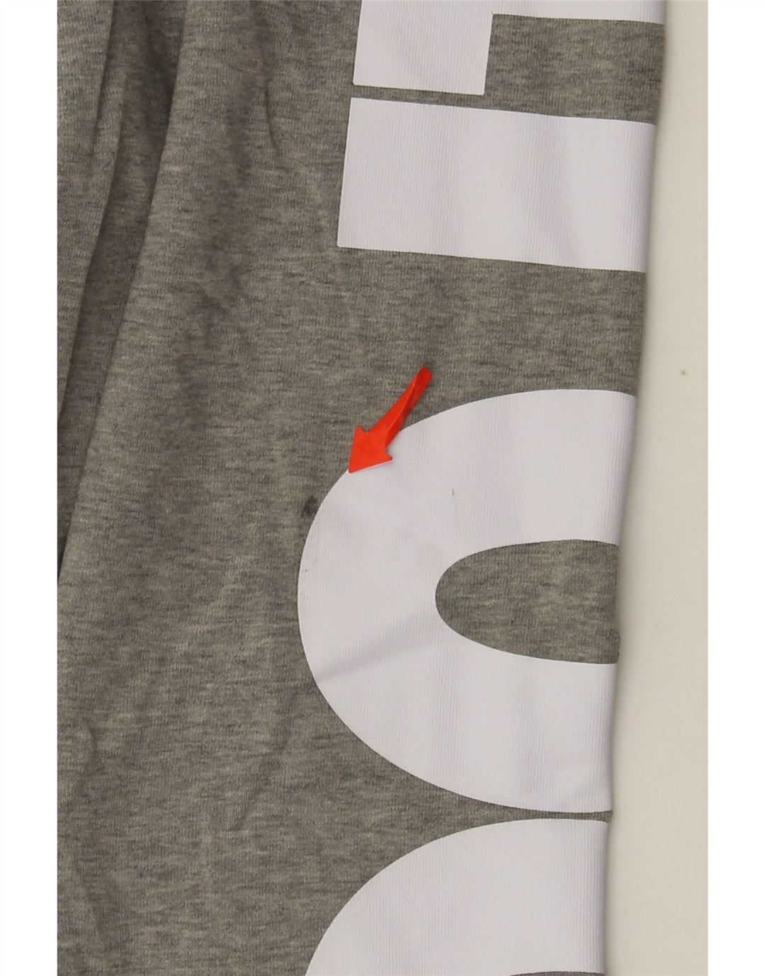 Nike Dame Grafiske Leggings UK 12 Medium Grey Bomuld