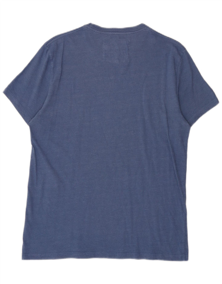 Jack Wills Herre grafisk T-shirt Top mellemblå bomuld