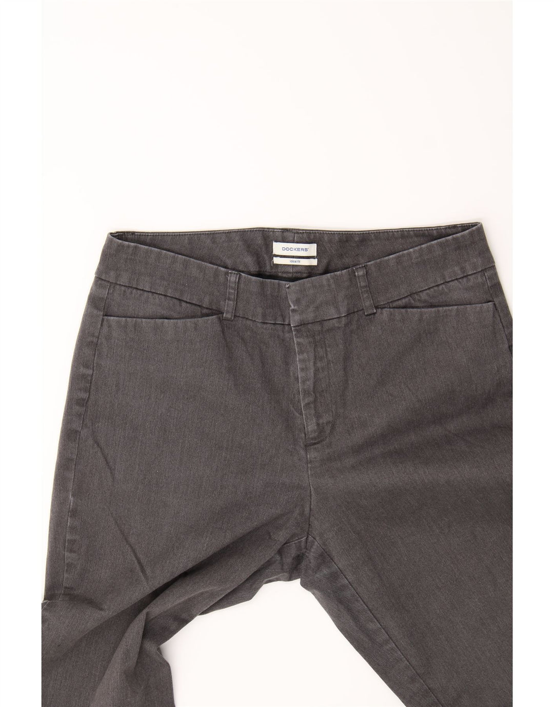 DOCKERS Womens Straight Casual Trousers US 8 Medium W30 L30 Grey Cotton Vintage Dockers and Second-Hand Dockers from Messina Hembry 
