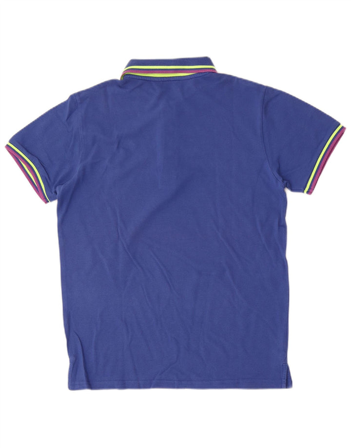 Kappa herre poloshirt mellemblå stribet