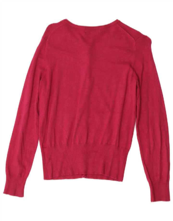 Marks & Spencer Dame Cardigan Sweater UK 10 Small Pink Viscose