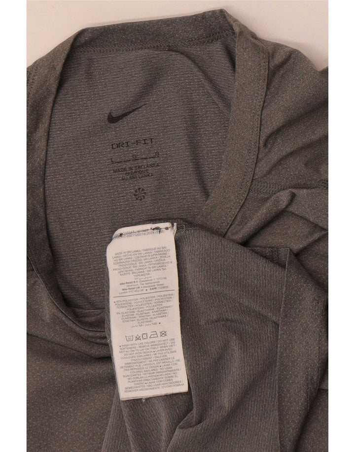 Nike Herre Dri Fit T-Shirt Top Stor Grå Polyester
