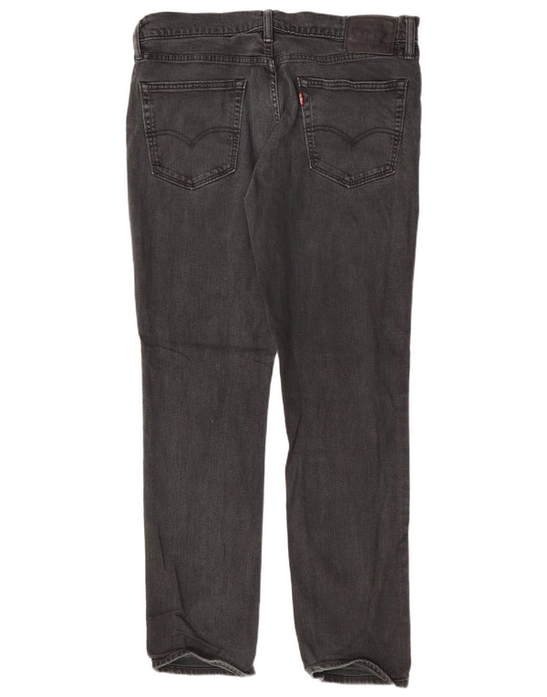 Levi's Slim Jeans til mænd W36 L32 sort bomuld